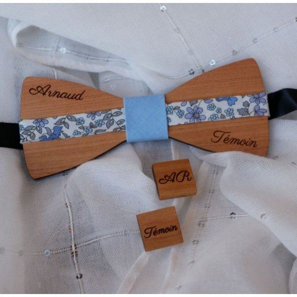 Manschettenkn&ouml;pfe aus Holz quadratisch in Customize