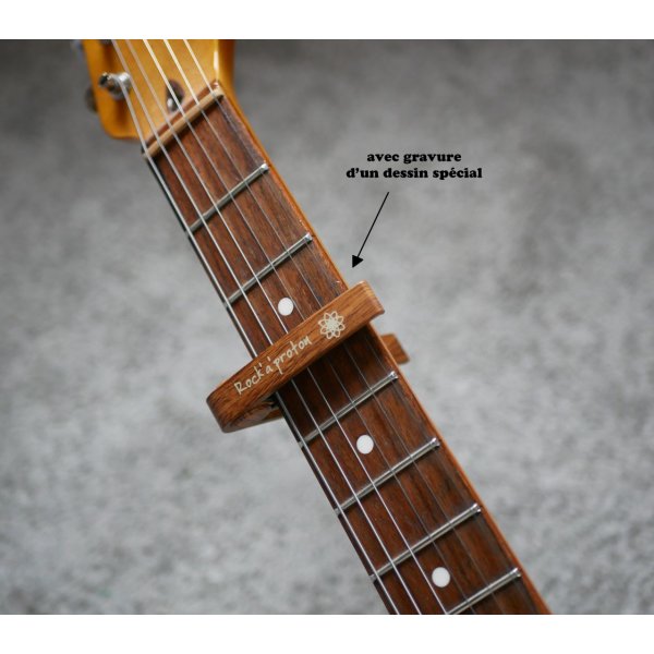 Aluminium Gitarre Capo Gold Gravur zu personalisieren