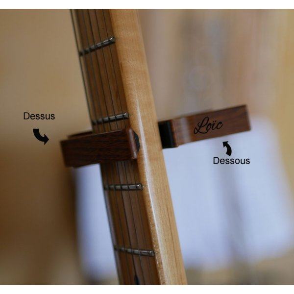 Aluminium Gitarre Capo Gold Gravur zu personalisieren