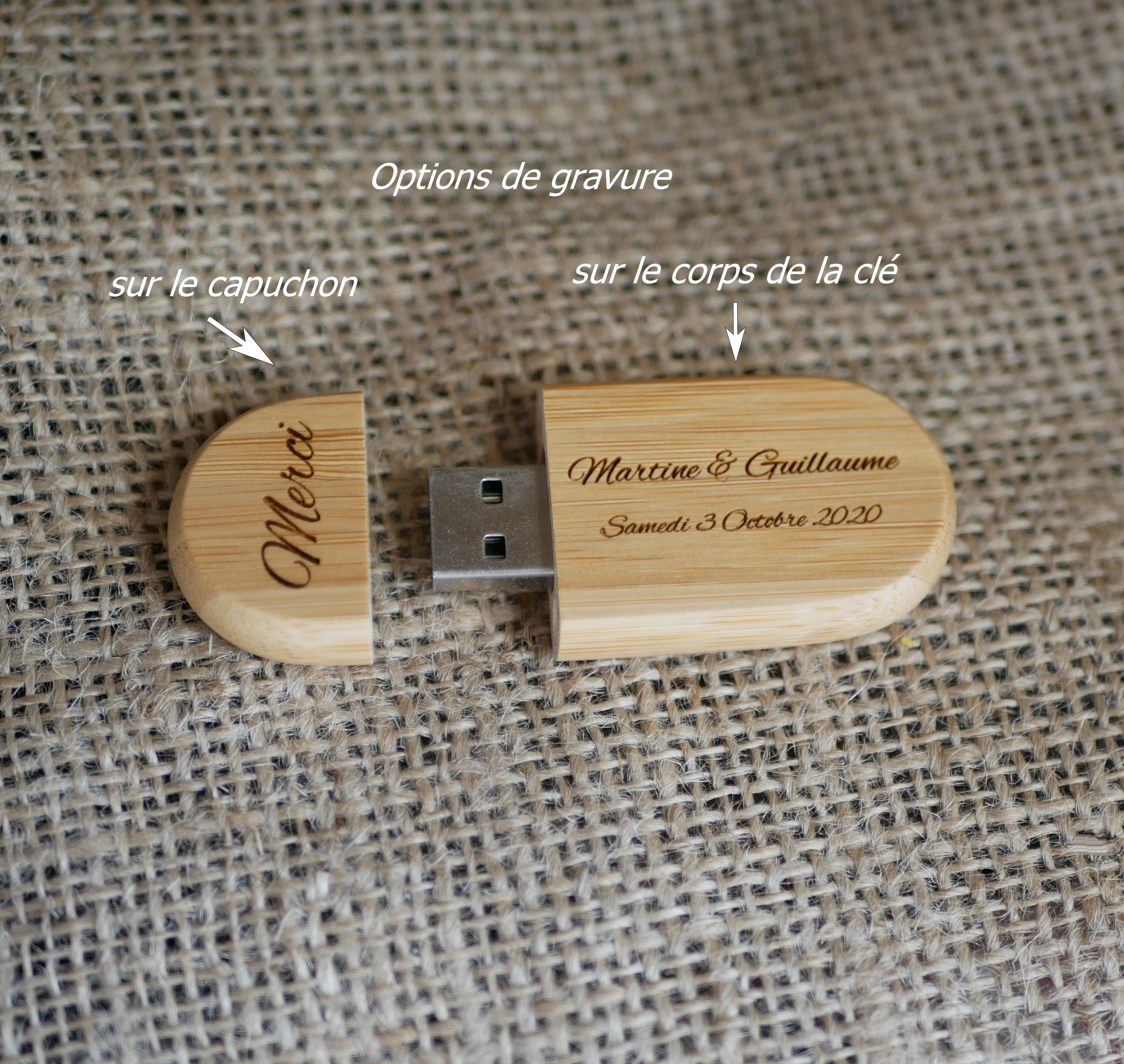Usb-Stick 32 GB 3.0 aus hellem Ahornholz