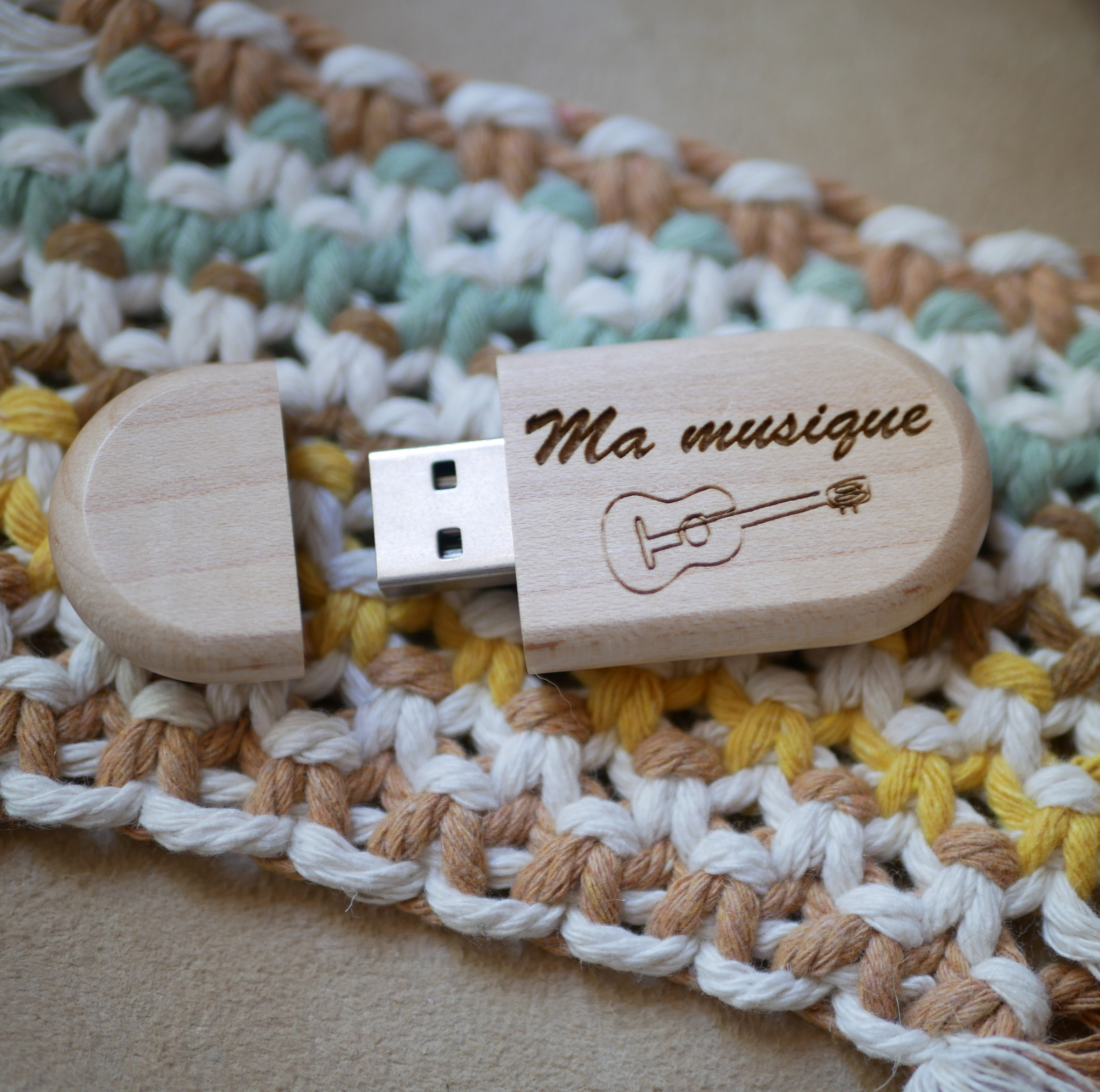 Usb-Stick 32 GB 3.0 aus hellem Ahornholz