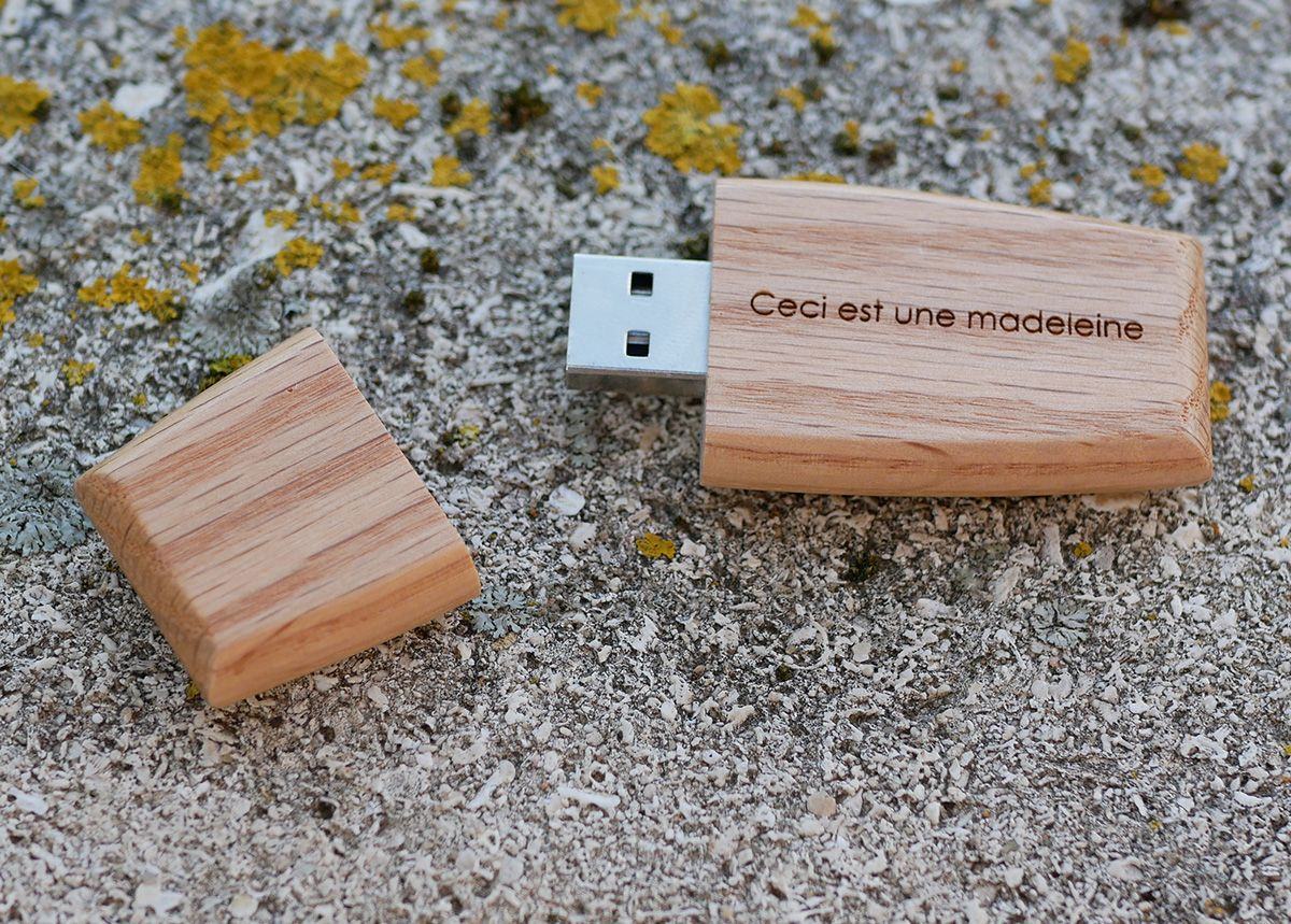 USB-Stick aus Holz zum Selbstgestalten durch Gravur