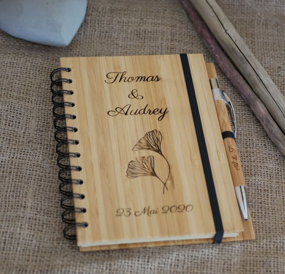 Gästebuch aus Holz für Hochzeiten oder Feiern zum Selbstgestalten