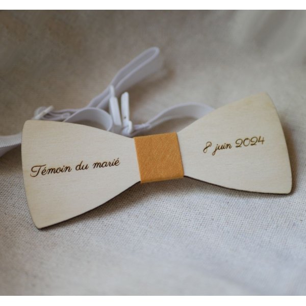 Schmetterlingsknoten aus leichtem Pappelholz f&uuml;r M&auml;nner zum Selbstgestalten