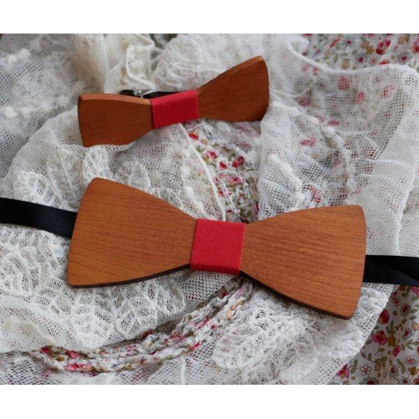 Schmetterlingsknoten aus Kirschbaumholz zum Selbstgestalten hergestellt in Frankreich