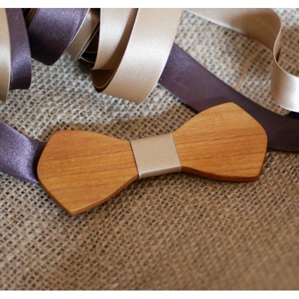 Herrenschmetterlingsbinde aus franz&ouml;sischem Holz "le rabl&eacute;" in kleiner Gr&ouml;&szlig;e und anpassbar