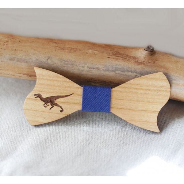 Bowtie Kind Holz Kirschbaum asymmetrisch zu personalisieren