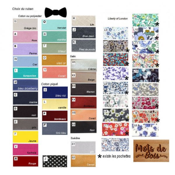 Bowtie Kind aus Holz graviert Blumen zu personalisieren passend zu den M&auml;nnern Modell