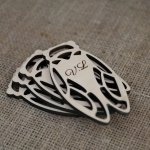 4 Untersetzer aus Holz Zikaden aus Holz in Customize