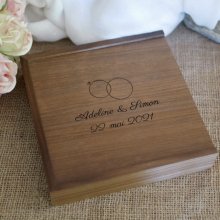 Fotobox und Usb 3.0 Holz Walnuss 32 GB zum Selbstgestalten