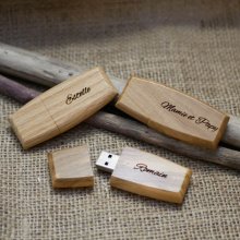 USB-Stick aus Holz zum Selbstgestalten durch Gravur