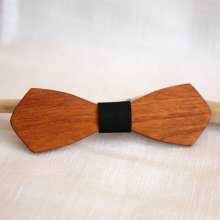 Herrenschmetterlingsbinde aus französischem Holz "le rablé long" anpassbar